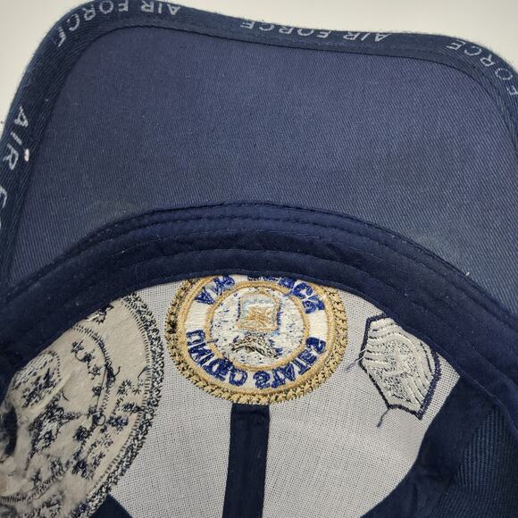 United States Air Force Baseball Cap Blue OS Adjustable Embroidered Sports Cap - Picture 7 of 8